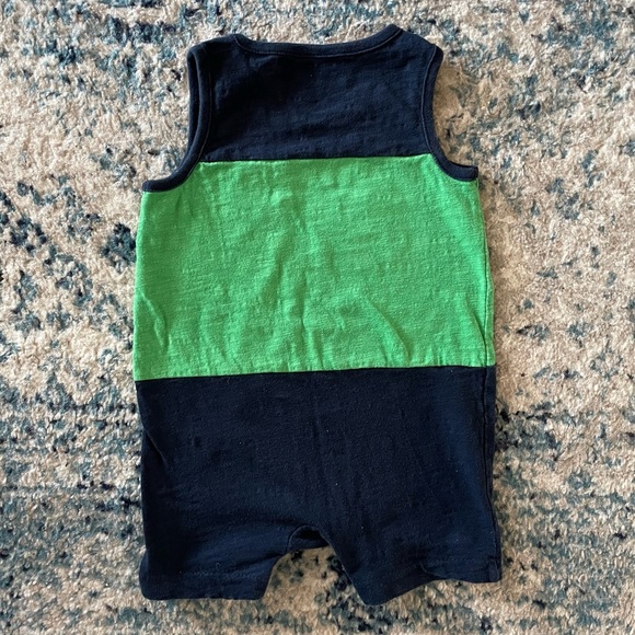Baby Gap one piece shorty, 12-18 month, green and blue - Picture 3 of 3